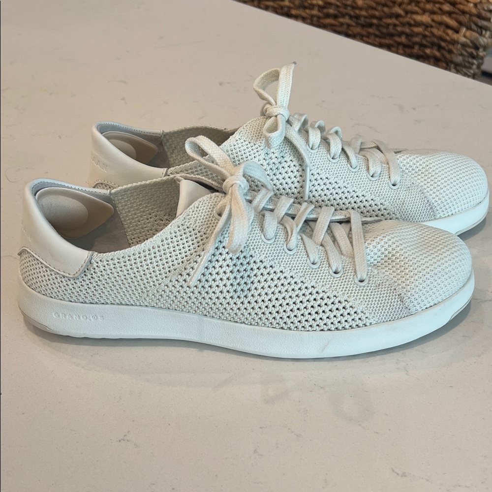 Cole Haan cream Knit Sneakers